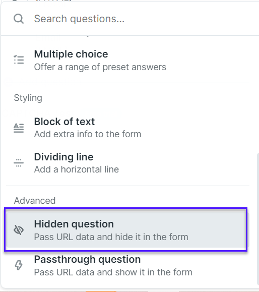 Using Passthrough and Hidden questions on Booking Form YouCanBookMe