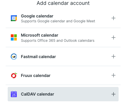 calendar integrations