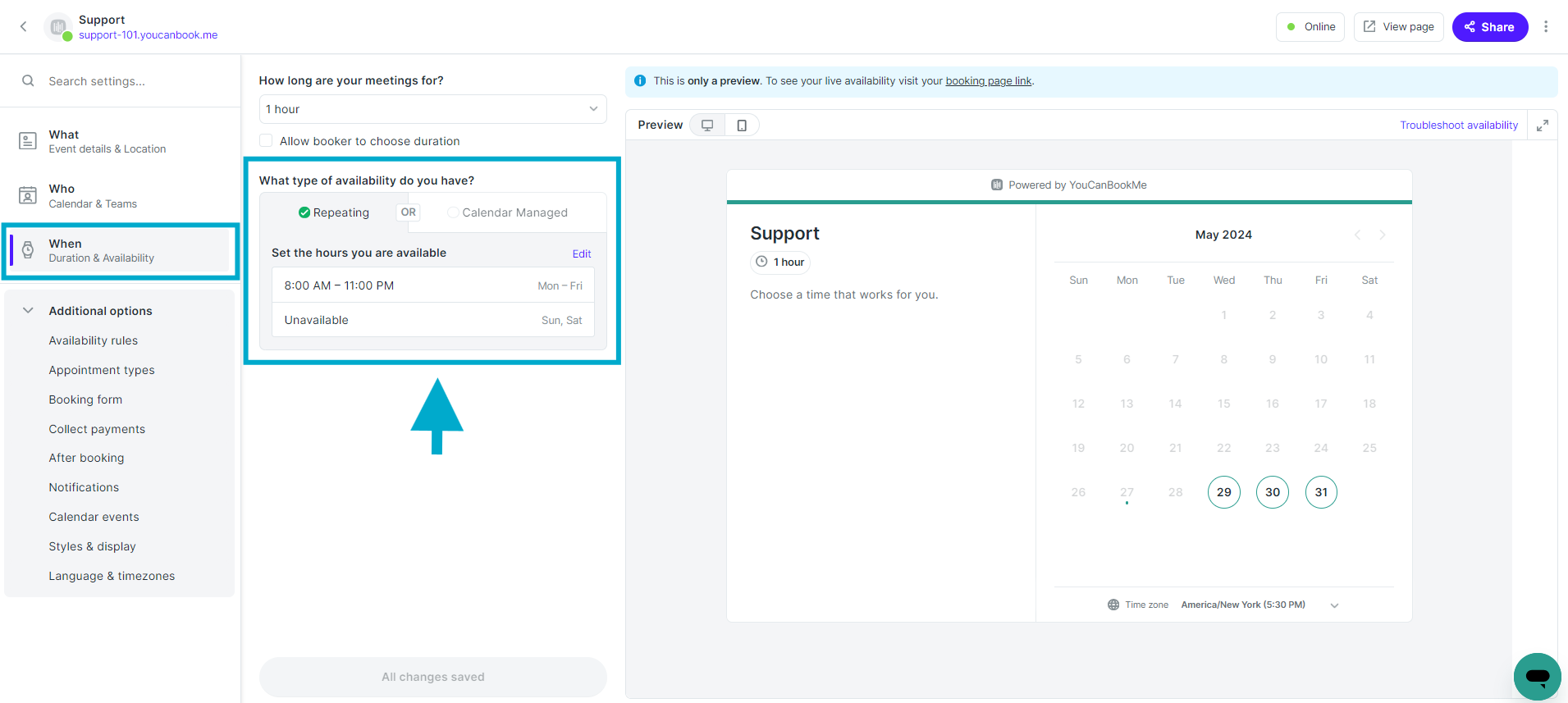 Set up your booking page in 5 steps 004.png